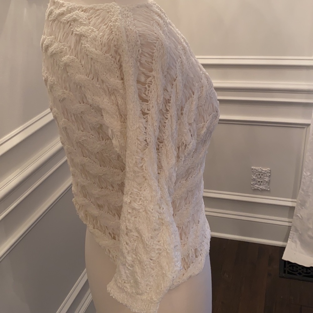 Anthropologie MOTH Ribbon Weave Sweater - Picture 5 of 8